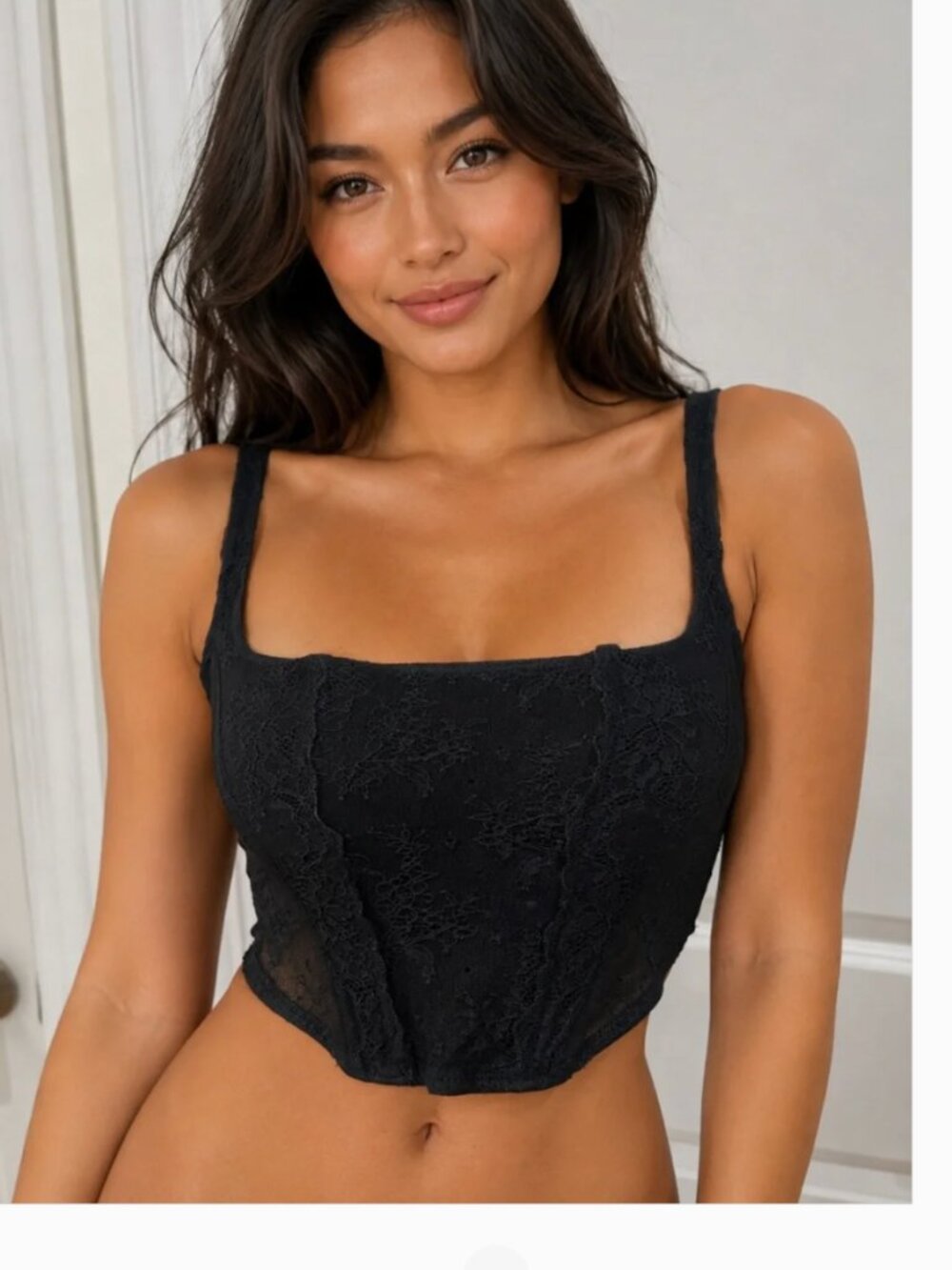 UO corset crop top